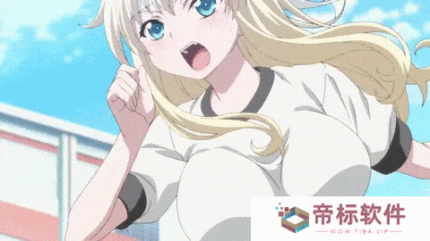 两只大兔子来回晃动的图片动图gif 动漫二次元