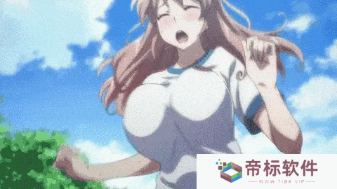 两只大兔子来回晃动的图片动图gif 动漫二次元