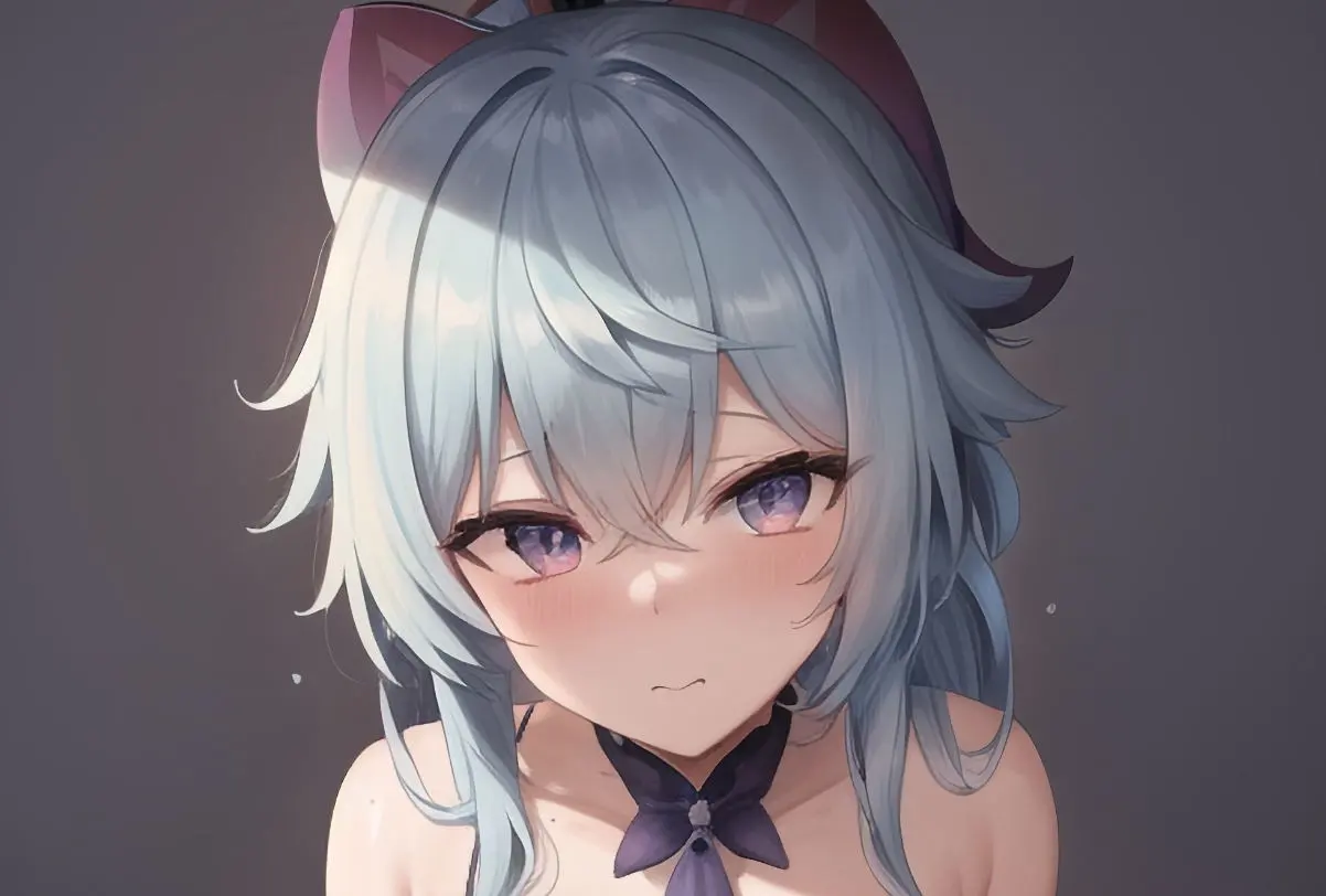 原神甘雨翻白眼流口水流眼泪图片,甘雨脸红享受害羞表情图样子