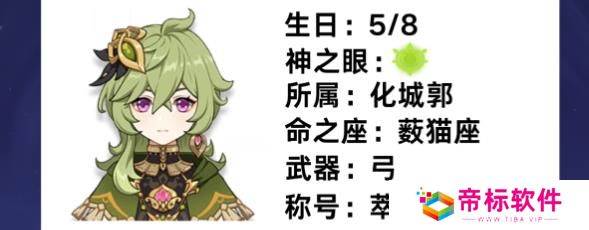 《原神》柯莱5.1圣遗物选择 