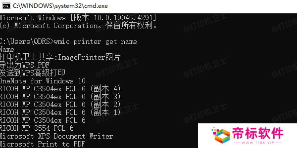 使用命令提示符取消打印任务