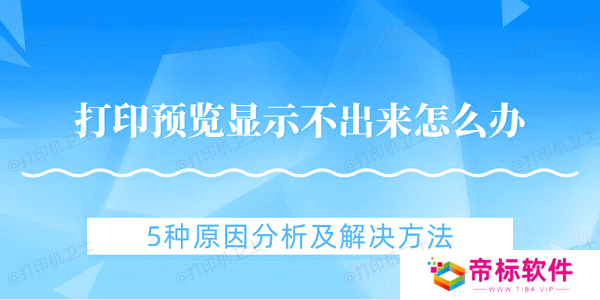打印预览显示不出来怎么办 5种原因分析及解决方法