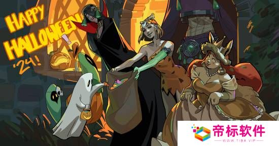 《哈迪斯2》分享万圣节贺图：愿月光指引你走出困境