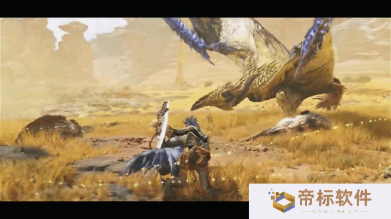 大神分享《怪物猎人：荒野》超帅战斗 双刀搓背一气呵成